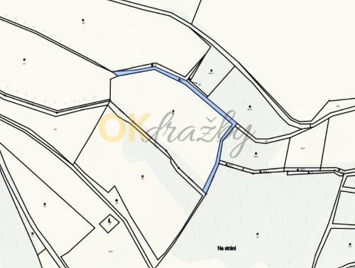 Pozemky o výměře 985 m² v k.ú. Mrsklesy — fotka 2