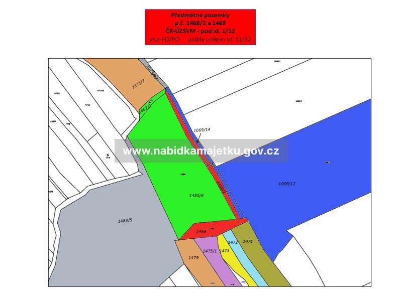 Strážovice, podíl o velikosti id. 1/12 na  pozemcích pozemková parc.č. 1468/2 a 1469 — fotka 4