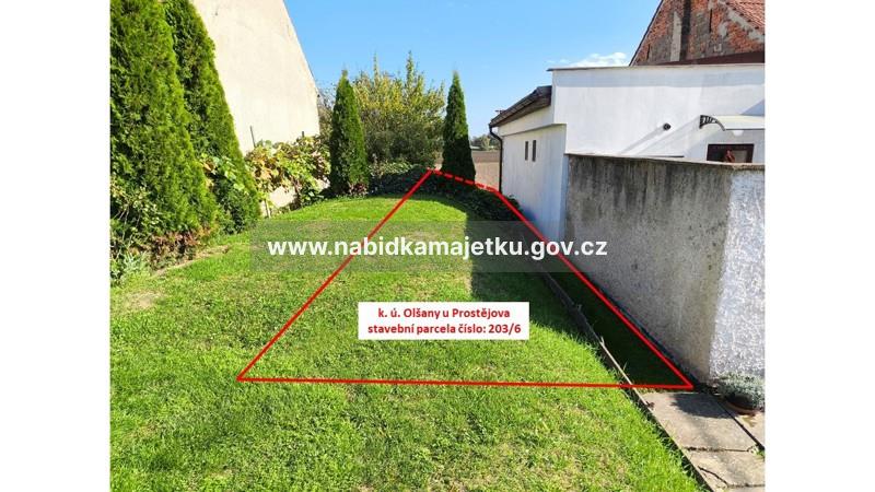 Olšany u Prostějova, pozemek st. 203/6