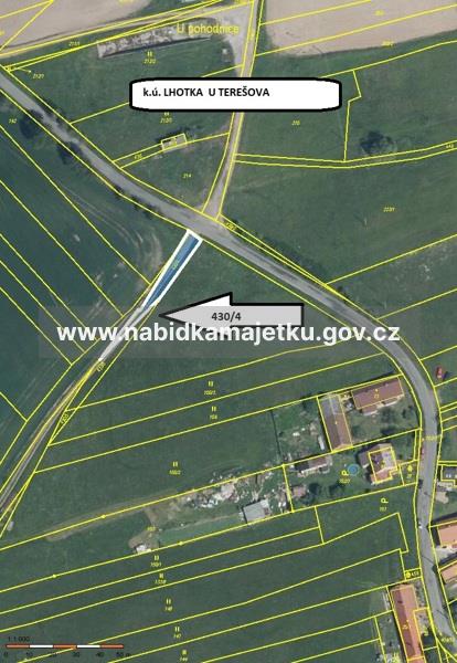Lhotka u Terešova - p.č. 430/1 a p.č. 430/4 ostatní plocha, ostatní komunikace — fotka 2