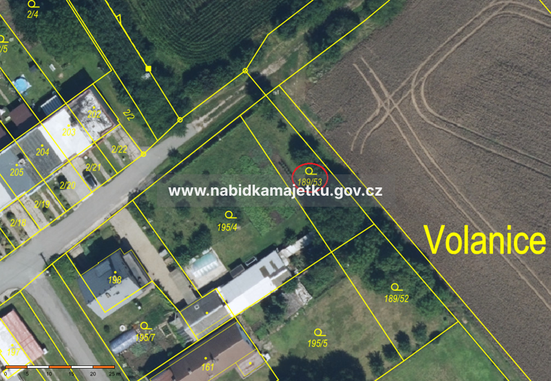 Volanice - pozemek p.p.č. 189/53 k.ú. Volanice (podíl 1/2) — fotka 2