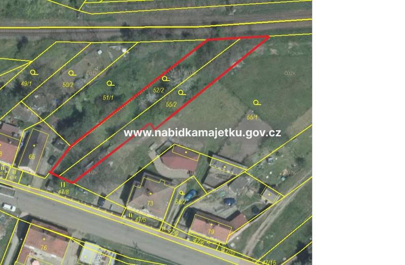 Lišany u Žatce pozemky pp.č. 52/2 (474 m2) a 55/2 (398 m2) spoluvlastnický podíl ve výši 2/3 — fotka 2
