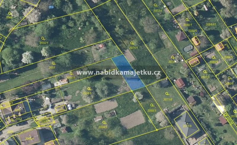 Pozemek, p. č. 2054/7 o výměře 243 m2 k. ú. Klášterec nad Ohří