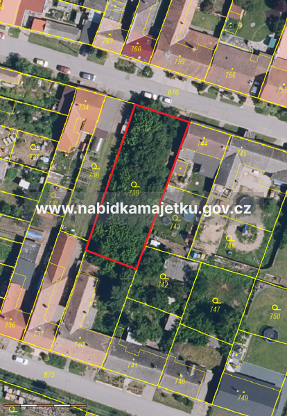 k.ú. Hevlín, podíl o vel. id. 3/4 na pozemku parc. č. 739 - VŘ s elektronickou aukcí (s kaucí) č. EAS/BZN/41/2026 — fotka 2