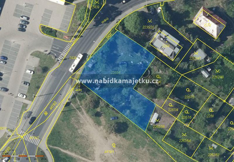 Pozemek, p. č. 2255/1 o výměře 1500 m2 k. ú. Jirkov