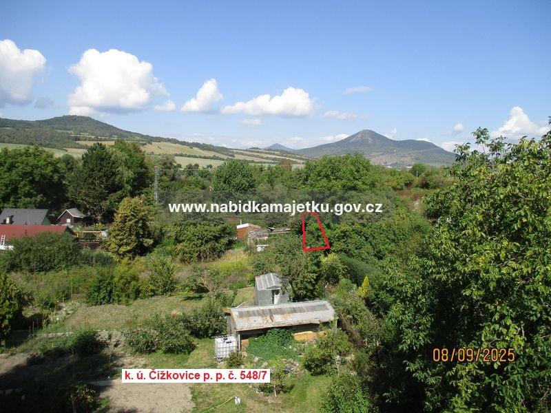 Čížkovice, pozemek p. p. č. 548/7 o výměře 26 m2, aukce č. EAS/ULT/091/2026