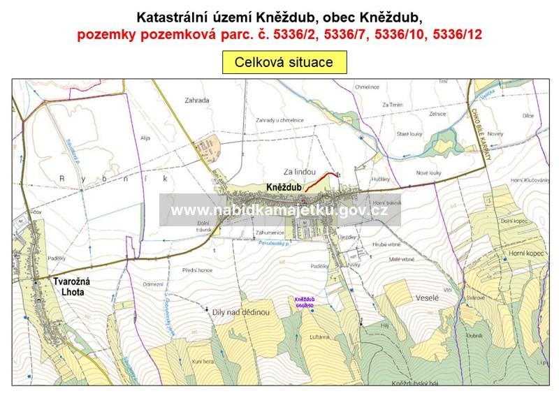 Kněždub, pozemková parc. č. 5336/2, 5336/7, 5336/10 a 5336/12