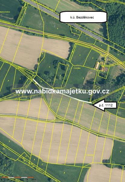 Bezděkovec - p.č. 1112 ostatní plocha, ostatní komunikace