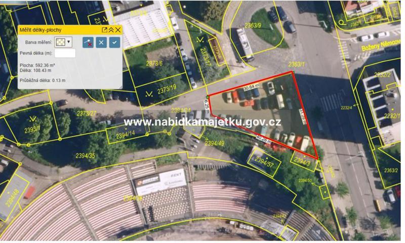 Vyhlášení elektronické aukce na pronájem části pozemku parc.č. 2363/1, k.ú. Královo Pole — fotka 3