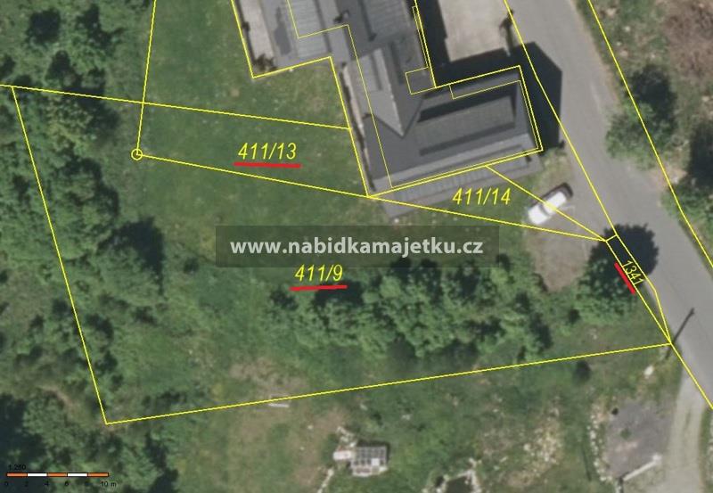 k. ú. Špičák - pozemky KN p. p. č. 411/9, 411/13, 1341